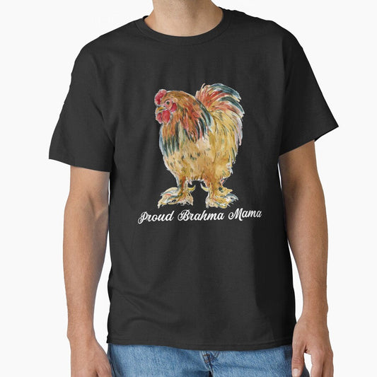 Funny Brahma Chicken - Proud Brahma Mama  - Chicken Painting - Funny Chicken by Galvanized