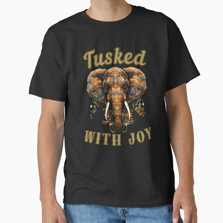 Tusked With Joy. elephant portrait by ElephantVibes