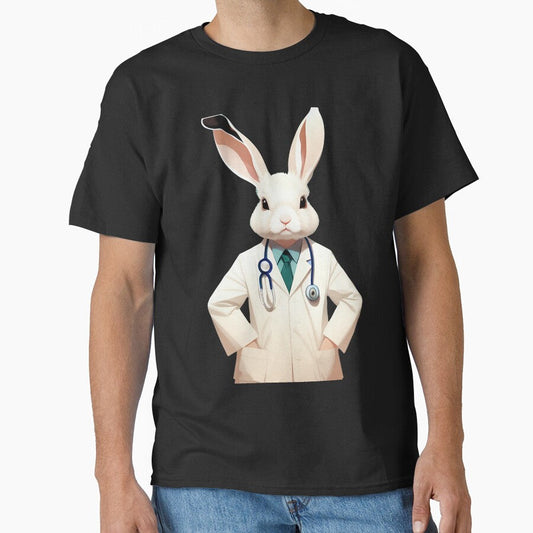 Cute baby doctor rabbit illustration 5 by vishalraifx