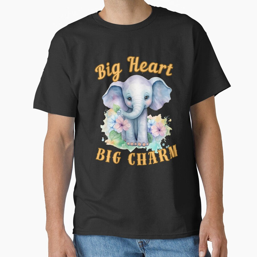 Big Heart, Big Charm. watercolor elephant by ElephantVibes