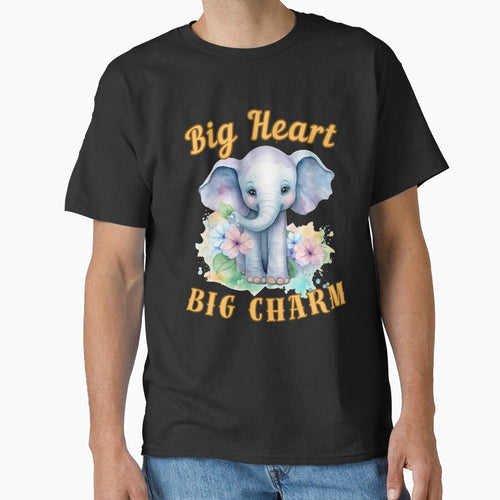 Big Heart, Big Charm. watercolor elephant by ElephantVibes