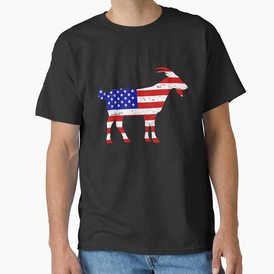 Goat 4th of July American Flag by rafaeltto