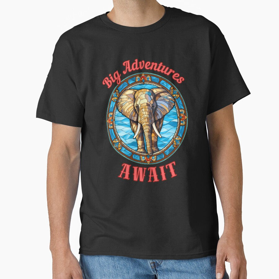 Big Adventures Await. colorful elephant by ElephantVibes