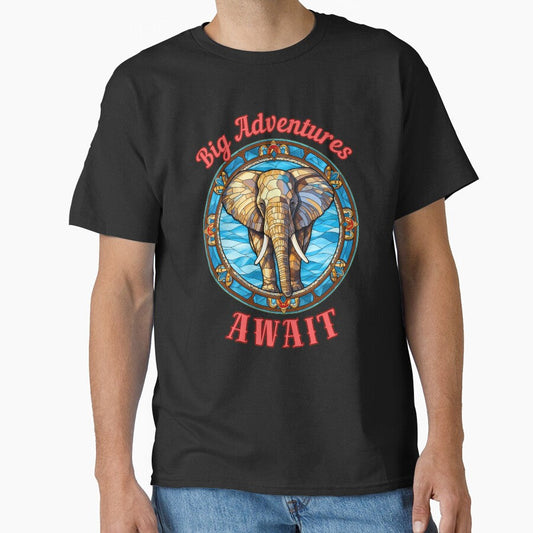 Big Adventures Await. colorful elephant by ElephantVibes