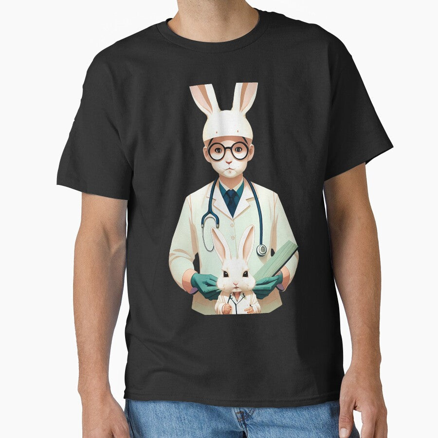 Cute baby doctor rabbit illustration 16 by vishalraifx