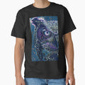 Glowing Midnight Art Portrait Great Horned Owl Bird Face by TheWildFlix