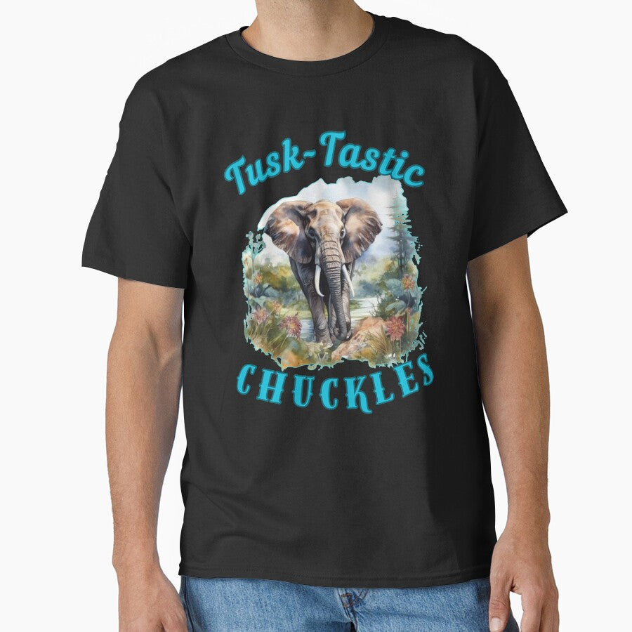 Tusk-Tastic Chuckles. funny elephant by ElephantVibes