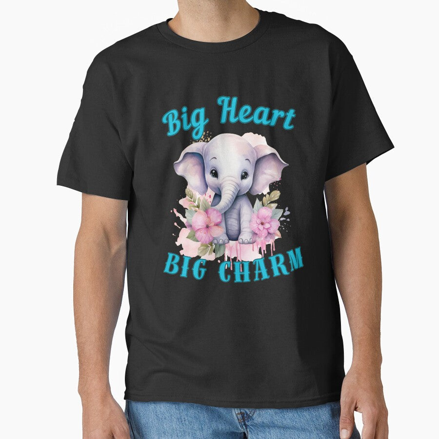 Big Heart, Big Charm. funny elephant by ElephantVibes