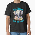 Big Heart, Big Impact. funny elephant by ElephantVibes
