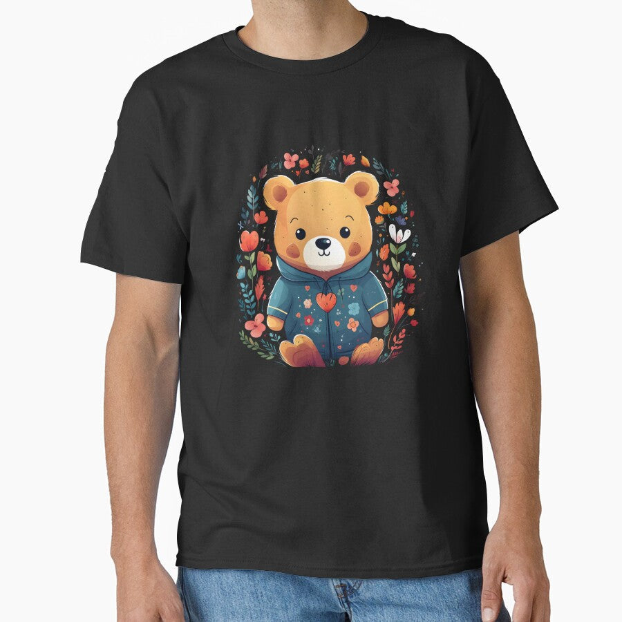 Art paintings, little bears, colorful and flower by KAMESUN