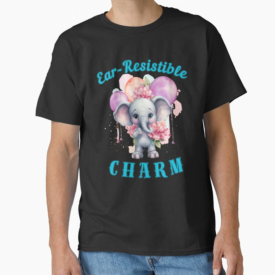 Ear-Resistible Charm. funny elephant by ElephantVibes
