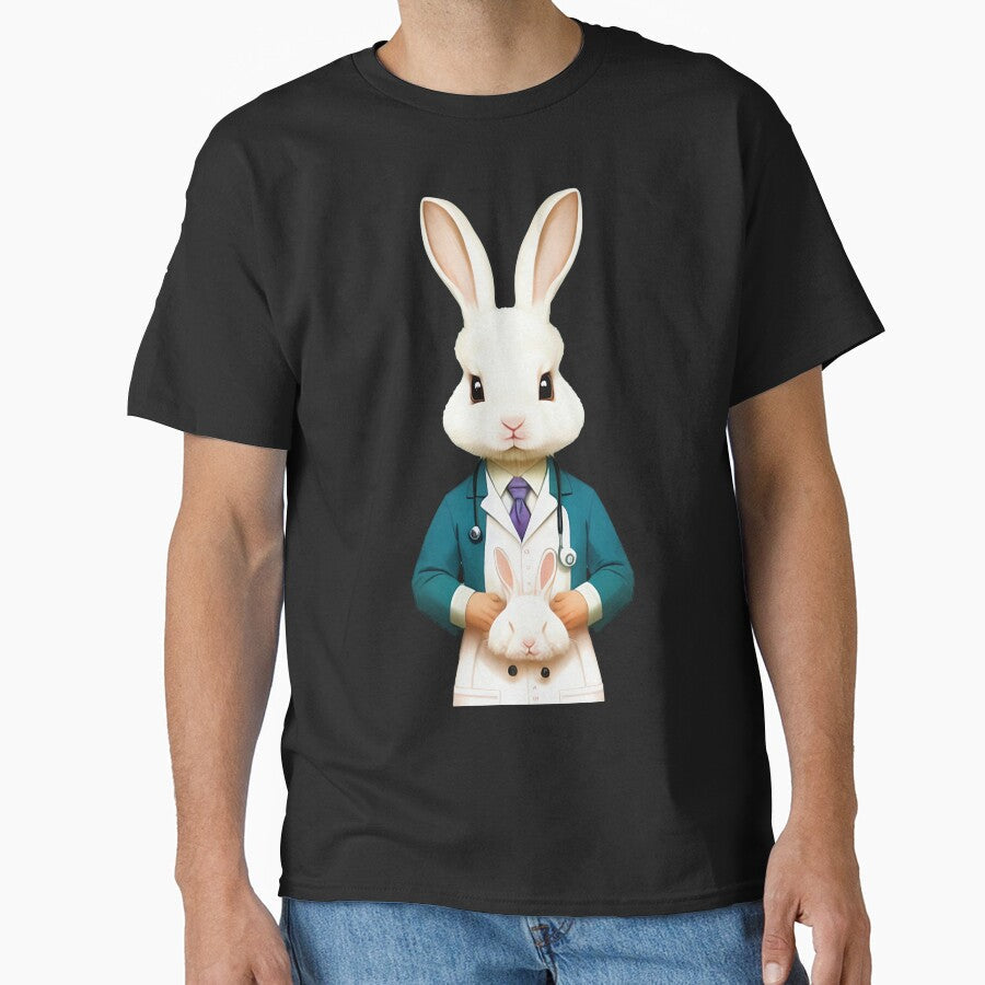 Cute baby doctor rabbit illustration 22 by vishalraifx