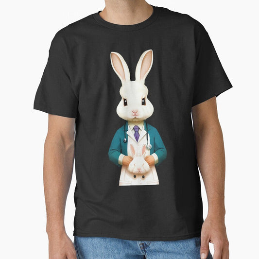 Cute baby doctor rabbit illustration 22 by vishalraifx