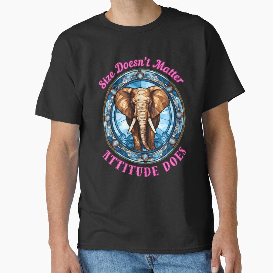 Size Doesn’t Matter. Attitude Does. elephant saying by ElephantVibes