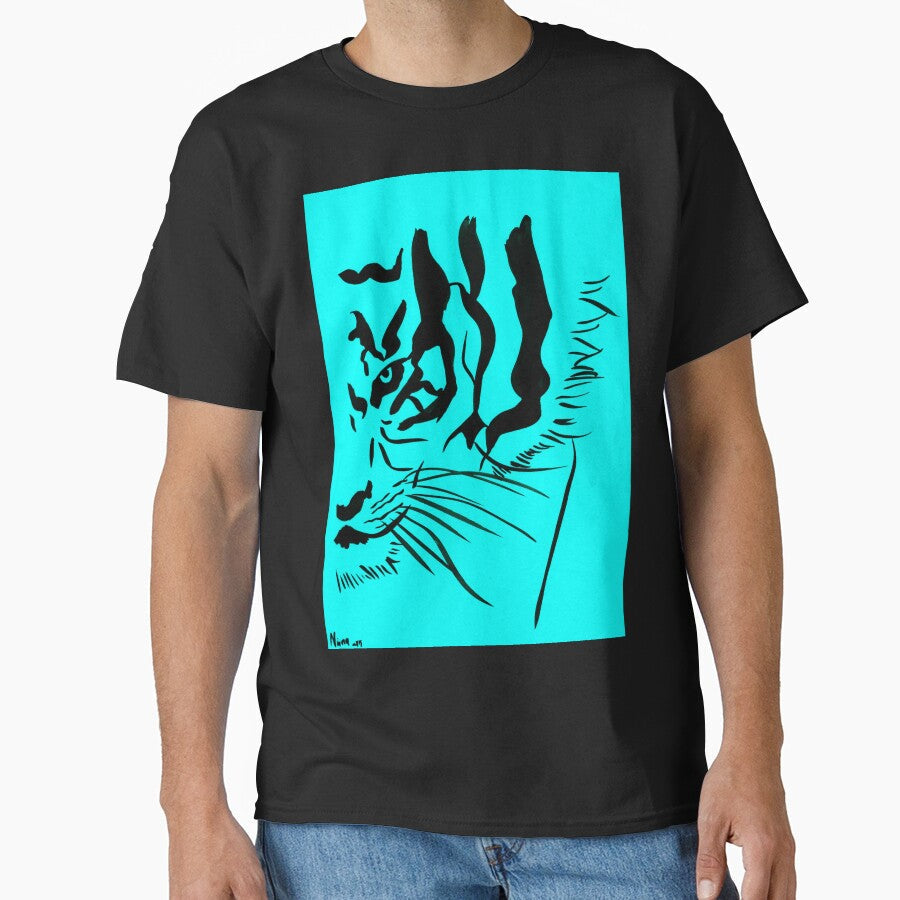 Eye of the Tiger - Black & Turquoise by Niina  Niskanen