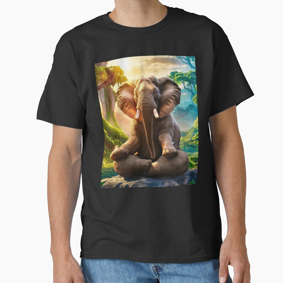 Elephant Portrait. meditation in forest by ElephantVibes