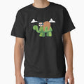Sloth Riding Turtle   Lazy Sloth Gift by Merchking1