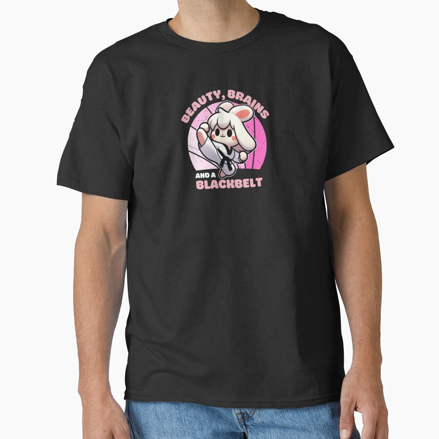 Cute Bunny Rabbit With Beauty, Brains And A Blackbelt by The magic  Yellow bus