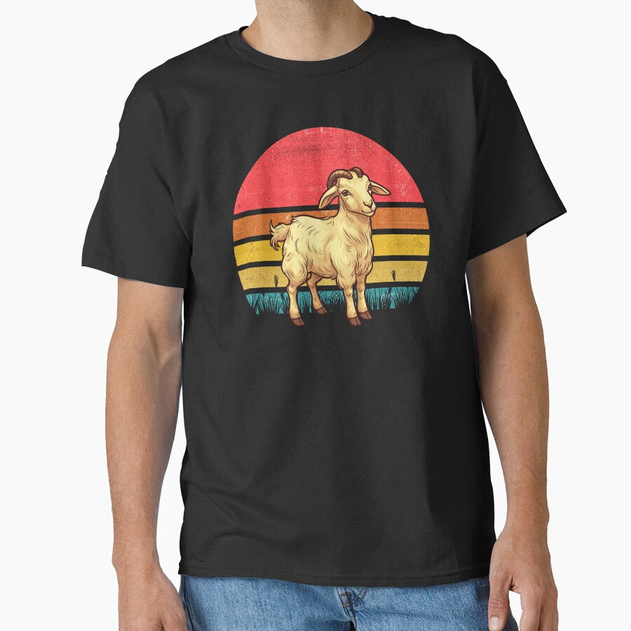 Goat Vintage Retro Sunset by rafaeltto