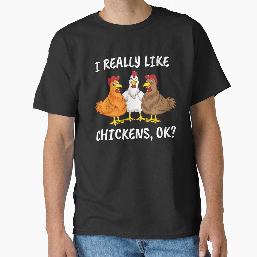 Really Like Chicken Kids Farmer Gift Men Chicken by DSWShirts