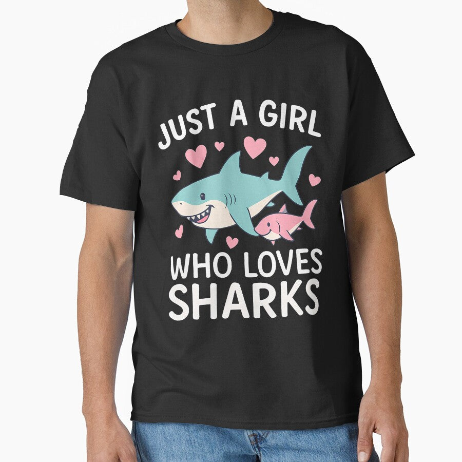 Just A Girl Who Loves Sharks - Wildlife Sea Lover by cordfried3h