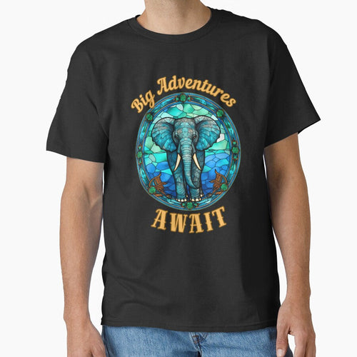 Big Adventures Await. watercolor elephant by ElephantVibes