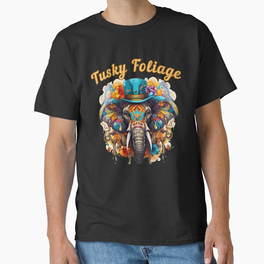 Tusky Foliage. funny elephant by ElephantVibes