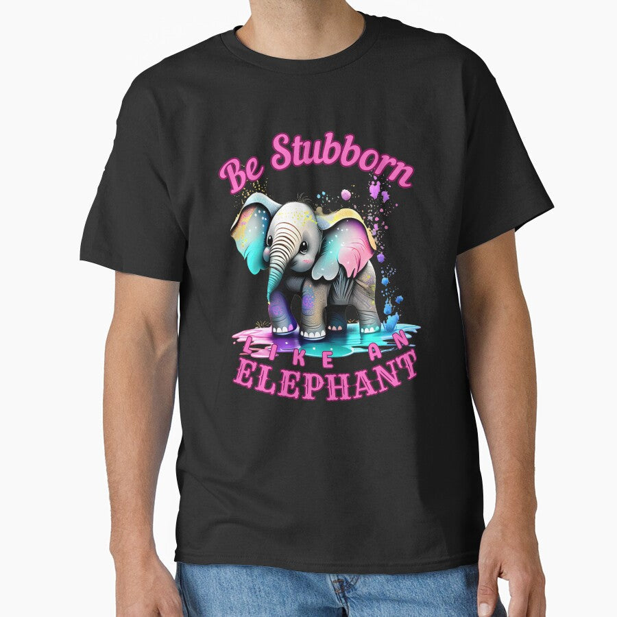 Be Stubborn Like an Elephant. elephant head by ElephantVibes