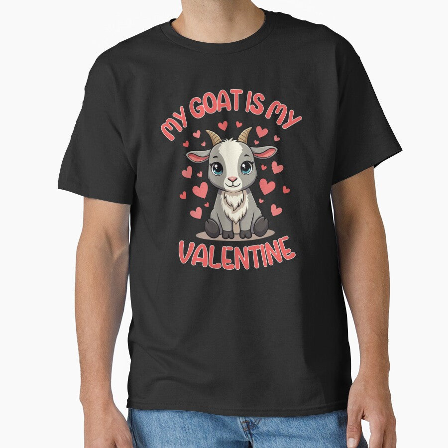 My Goat Is My Valentine Animal Lover by Gogetgiggles