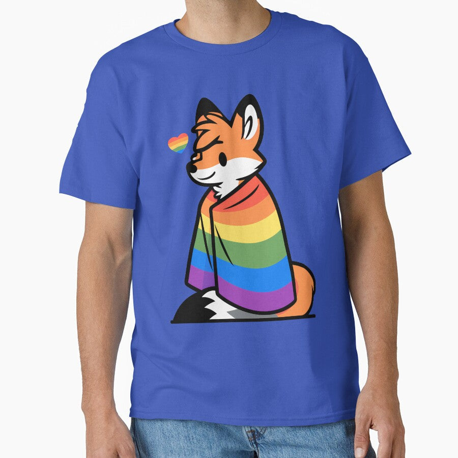 Comfy Womfy Furry Pride Fox LGBTQ Rainbow by BlueBullBazaar