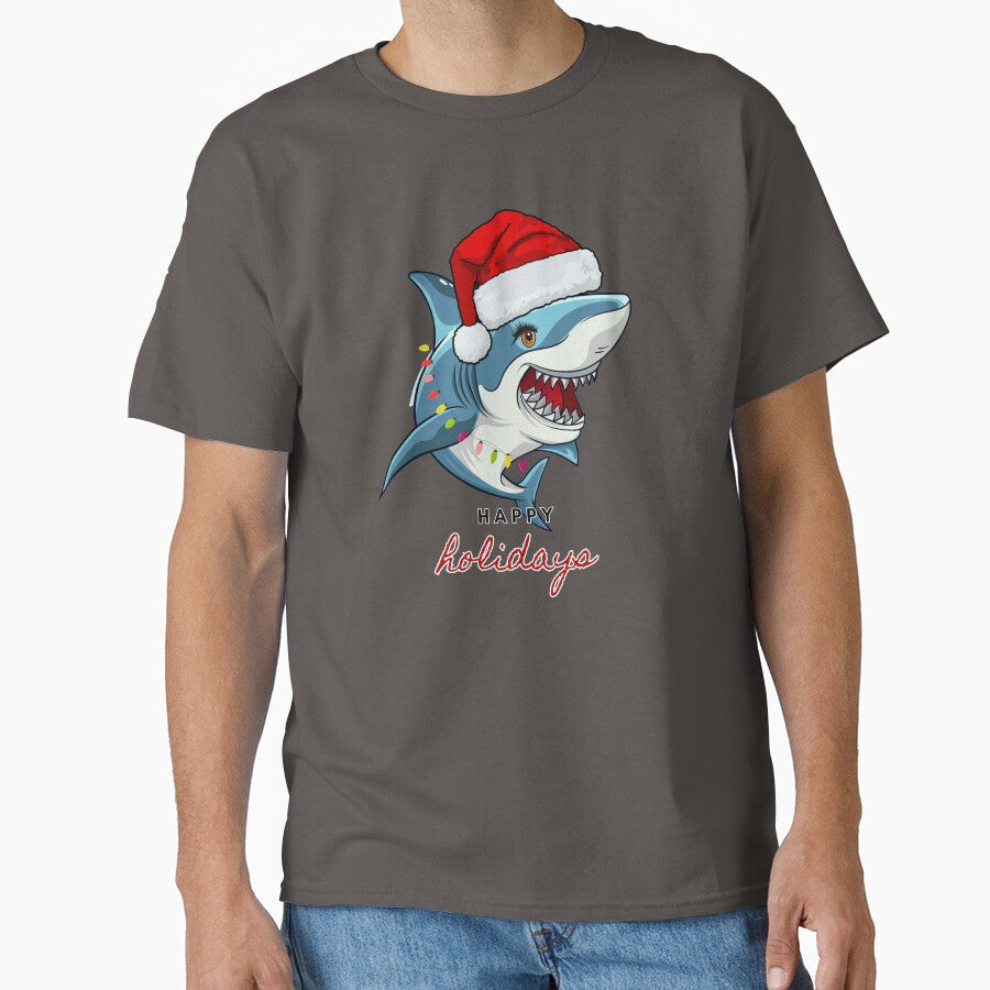 Happy christmas lady shark by InverseArt