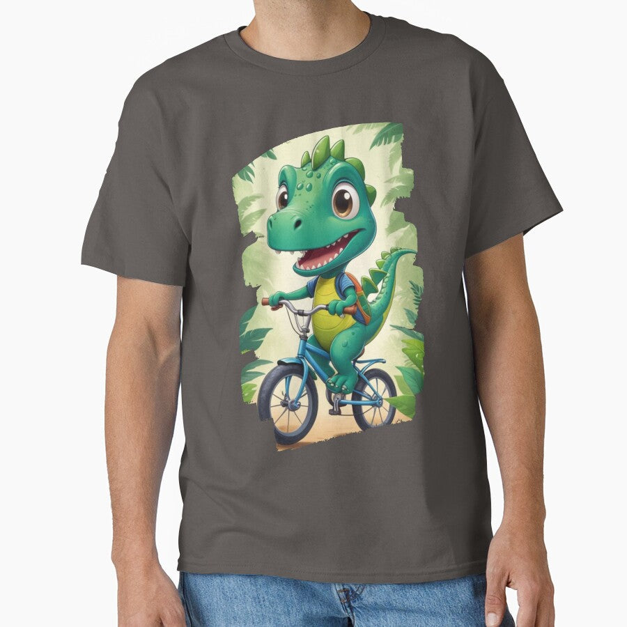 Dino on bike by KIDS-PRINTS