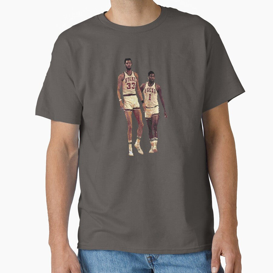 Kareem Abdul Jabbar Oscar Robertson Pixelsports2 Tee Unisex T-shirt, Sweatshirt, Hoodie (1)
