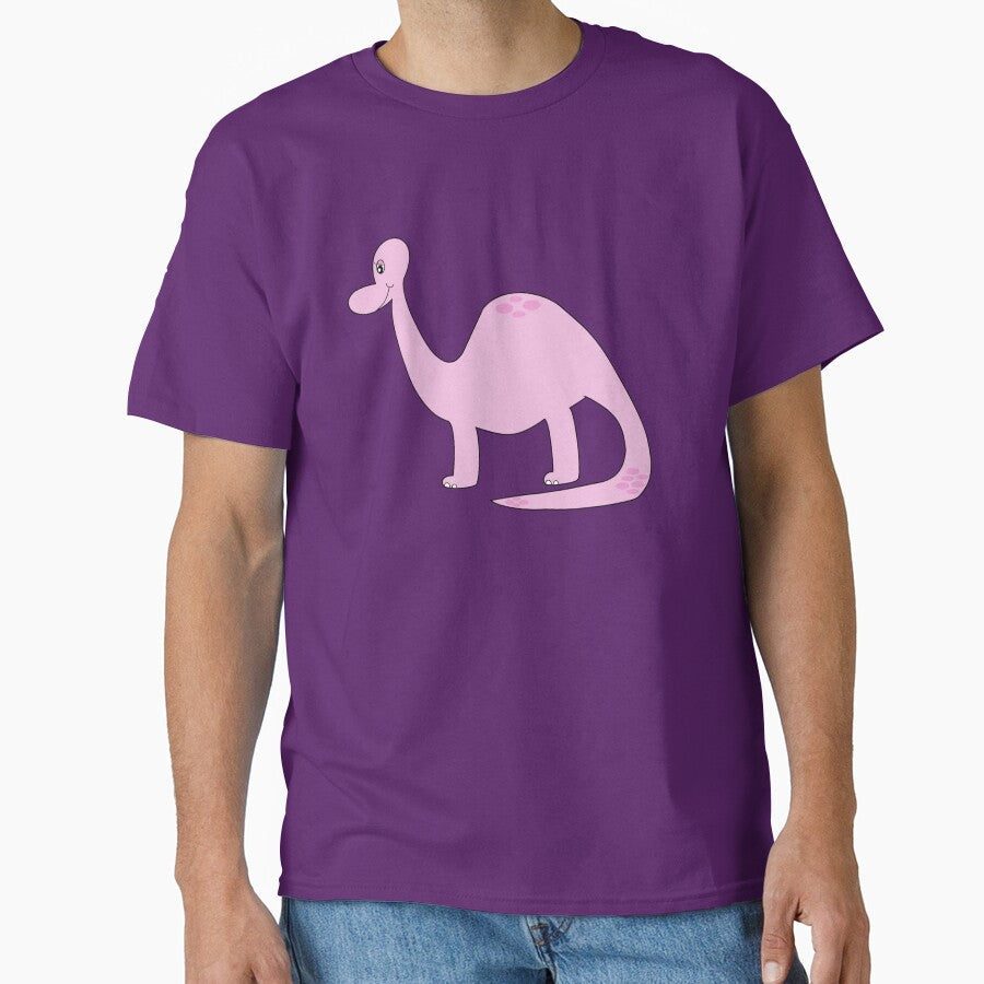 Pink Brontosaurus by ML-Design-Guy