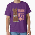 Chocolate Bunny Do You Want Piece of Me Funny Easter Rabbit by Colorfulman