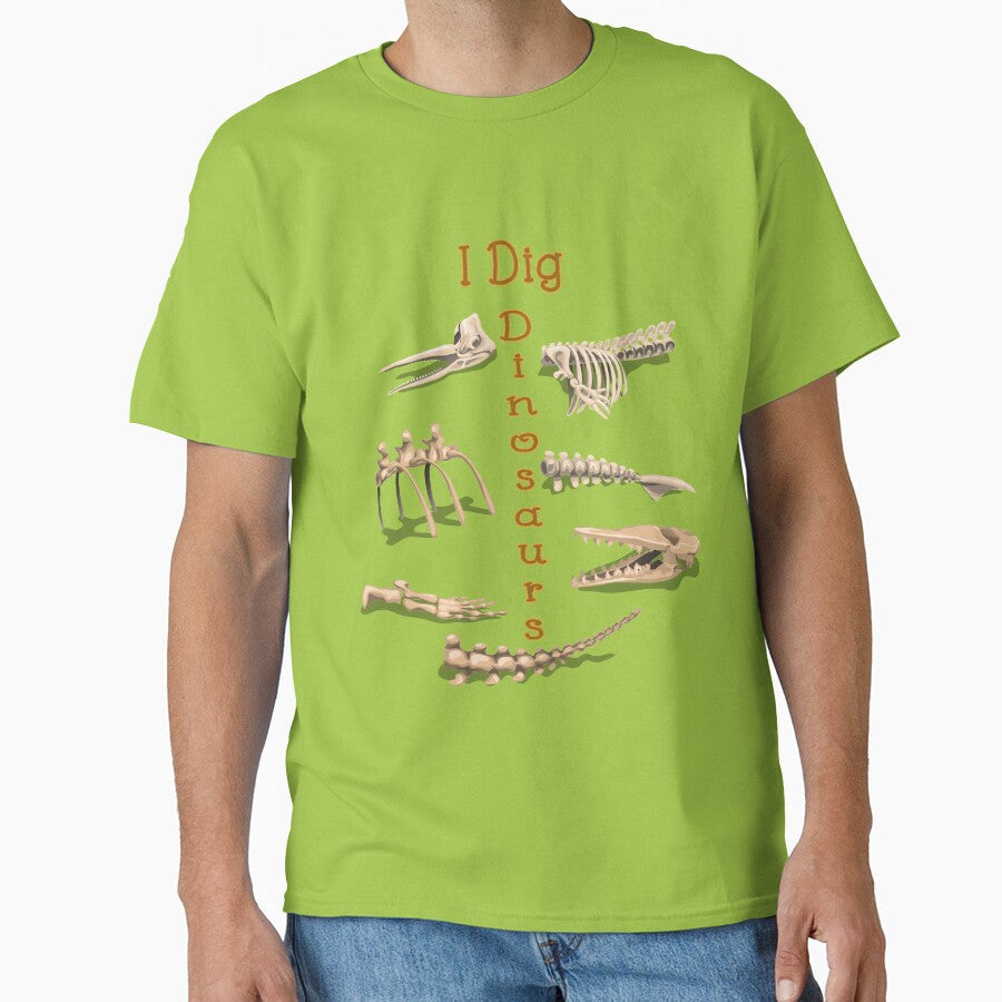 Funny I Dig Dinosaurs Skeletons & Fossils Museum Research T-Rex by TopTeeShop