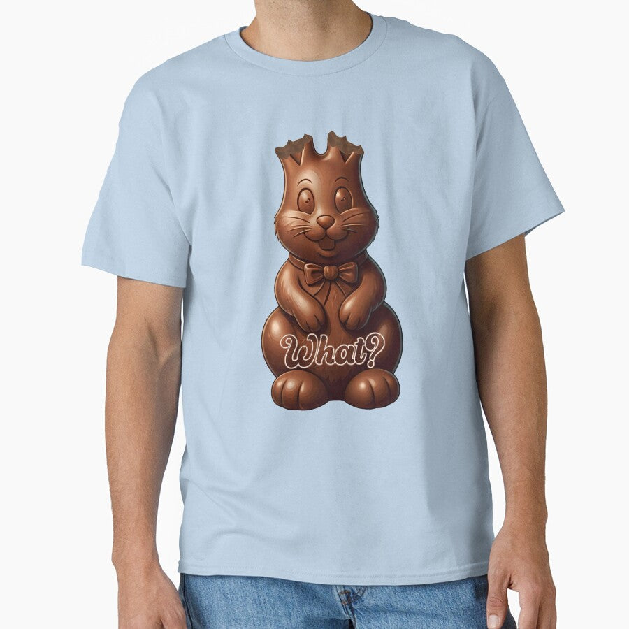 Chocolate Easter Bunny - What? No Ears by Frog Level Treasures