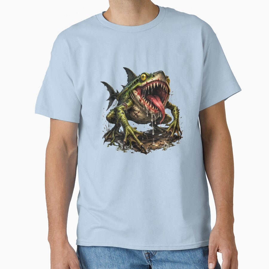 Frog-shark hybrid monster in action by FroggyOnly