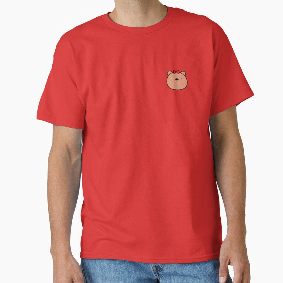 Bear Face with Red Bow by FreshPond