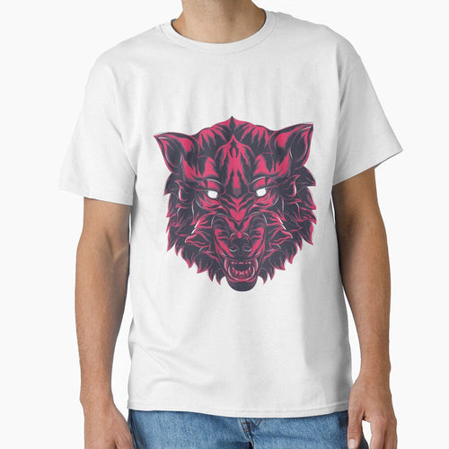 big bad wolf illustration red color by TYTOS-SHOP