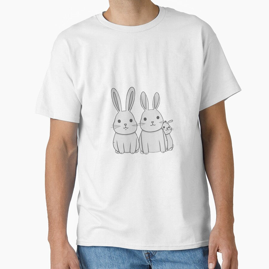 Rabbit family Simple Art by OtterComforts