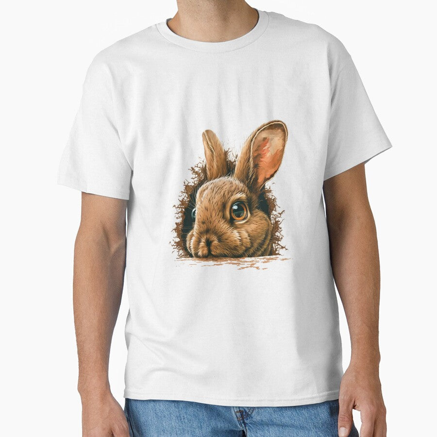 Realism Dark Brown Rabbit Head by ImaginePrintsHQ