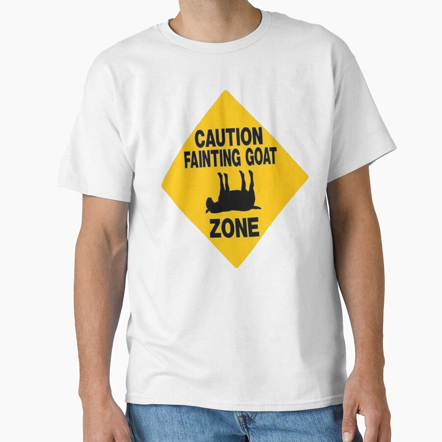 Fainting Goat - Cute Goat - Gift For Goat Lovers - Caution Fainting Goat Zone - Goat Owners Gift by Galvanized