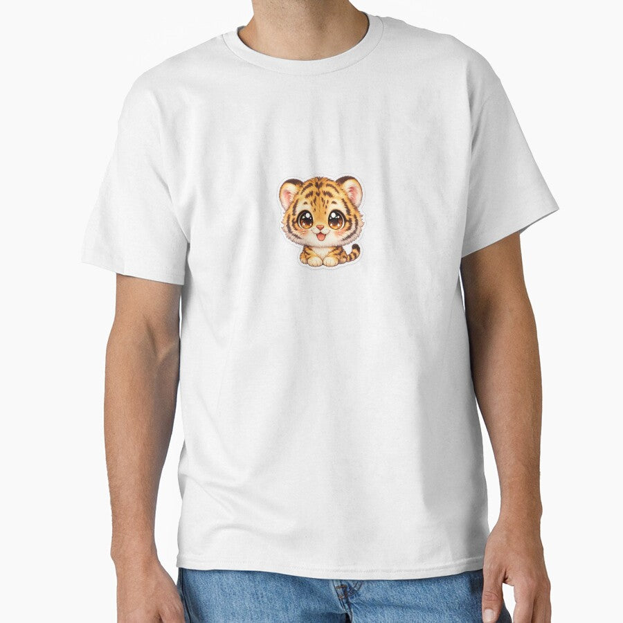 Big Head Tiger Cub Cute Sticker by VeloraDzyns