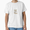 Goat Life: Eat. Headbutt. Nap. – Funny Goat Lover Cartoon T-Shirt by WildBunchDesign