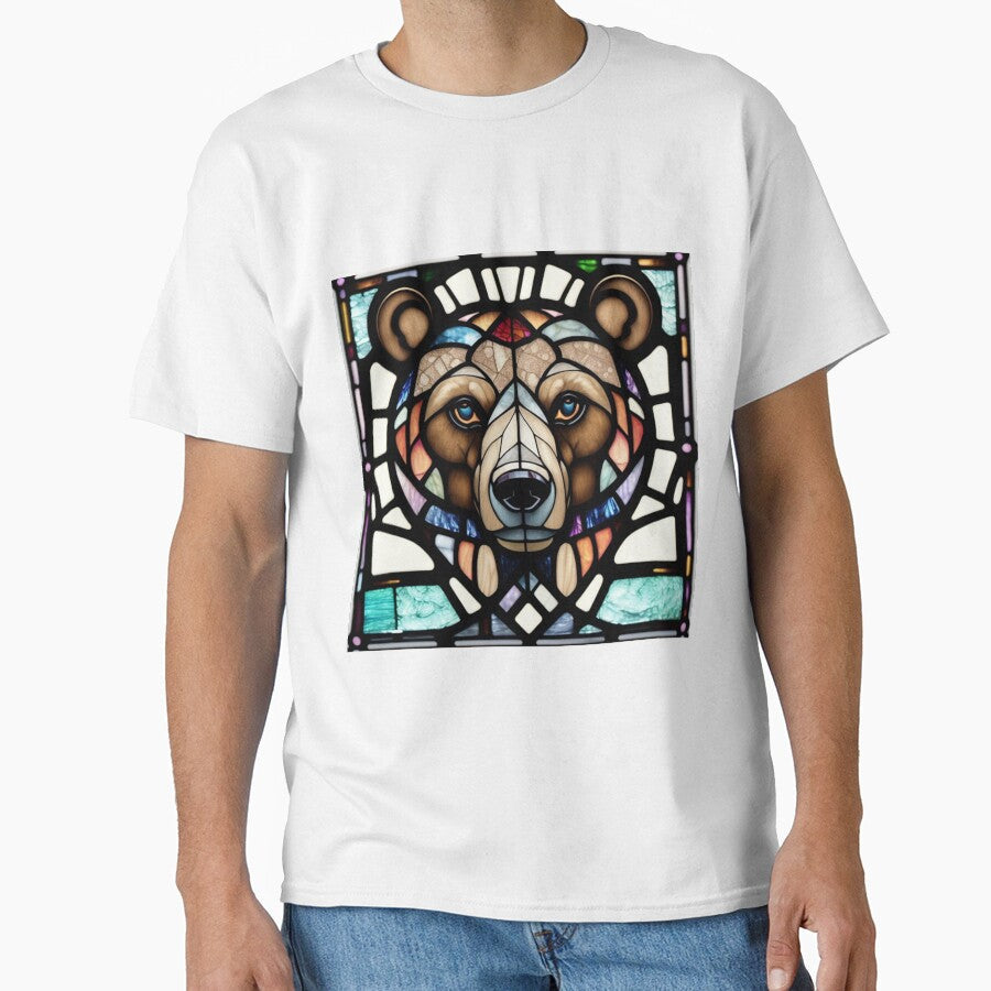 Stained Glass Bear Head by DBSR-LLC