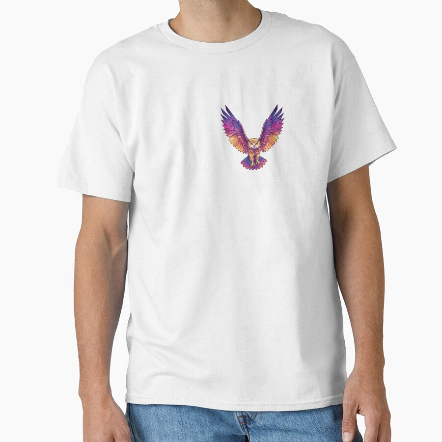 Cosmic Owl – Geometric Low-Poly Galaxy Digital Art Illustration for Stickers, Apparel, and Prints by Cosmic Critters Decals