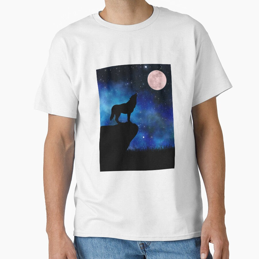 Howling wolf and moon by buhnka