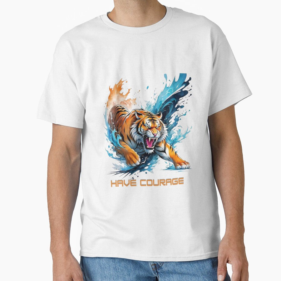 Have Courage - Fierce Tiger Splash Art by NxtGrove
