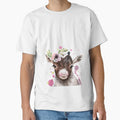 Watercolor Floral Baby Goat by SiouxLove